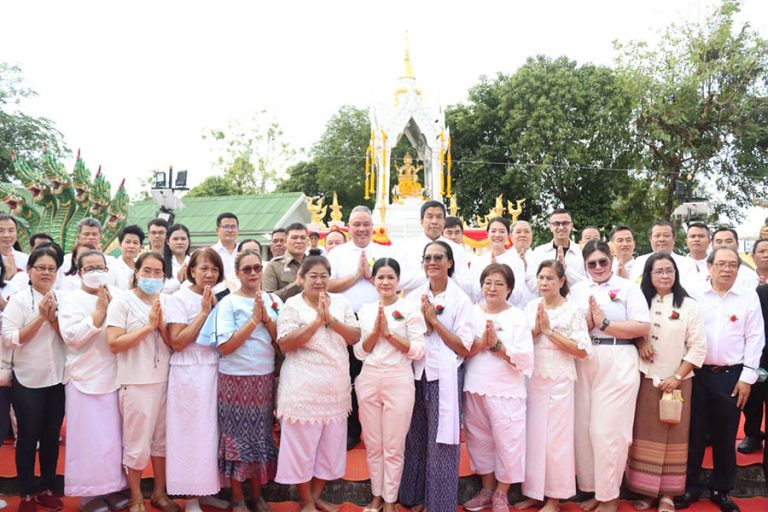 พิธีบวงสรวงใหญ่ประจำปี ศาลท่านท้าวมหาพรหมร่มเกล้า ณ เคหะชุมชนร่มเกล้า