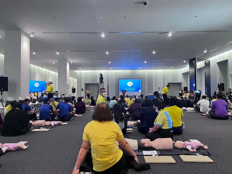 กปว. เข้าร่วมโครงการ “ฝึกอบรมและฝึกปฏิบัติการช่วยชีวิตขั้นพื้นฐาน (CPR AED Choking)” รุ่นที่ 2