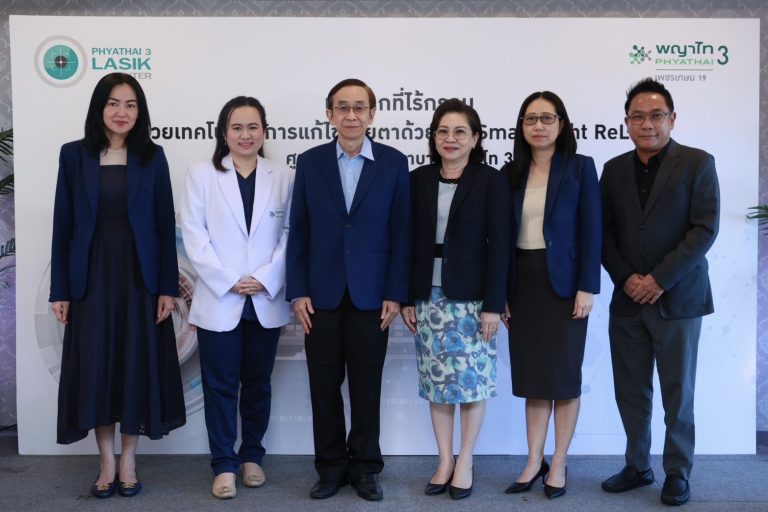 โรงพยาบาลพญาไท 3 เปิดตัว เทคโนโลยีการแก้ไขสายตาด้วย AI ( Smart Sight ReLEx )