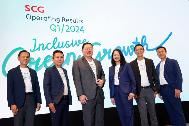 เอสซีจี แถลงผลประกอบการ ไตรมาส 1 ปี 2567 ดีขึ้นจากไตรมาสก่อน เดินหน้านวัตกรรมกรีนต่อเนื่อง เพิ่มสัดส่วนพลังงานสะอาด รุกธุรกิจในตลาดเติบโตสูง