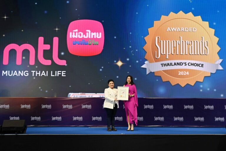 เมืองไทยประกันชีวิต คว้ารางวัล “Superbrands Thailand 2024” ตอกย้ำความเป็นผู้นำด้านการสร้างแบรนด์ในระดับสากล 19 ปีต่อเนื่อง