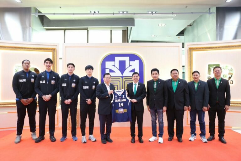 ธ.ก.ส. ร่วมยินดี สมาคมกีฬาบาสเกตบอลแห่งประเทศไทย หลังสร้างผลงานเด่นจนได้สิทธิ์เพลย์ออฟเข้าแข่งขัน FIBA Asia Cup 2025