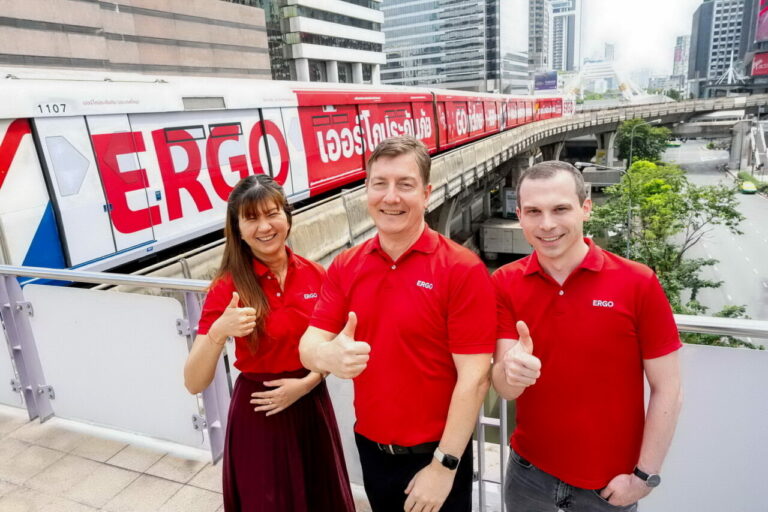 เออร์โกประกันภัย ขยายธุรกิจ 160 สาขา ทุ่มงบสร้างแบรนด์ในกรุงเทพฯ และต่างจังหวัด พร้อมเปิดตัวโฆษณาบนรถไฟฟ้าบีทีเอส