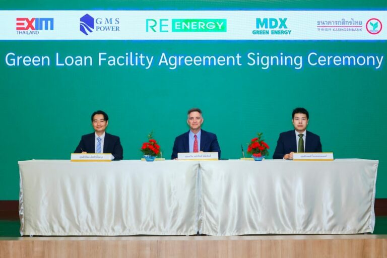 KBank – EXIM BANK ร่วมปล่อยกู้สินเชื่อสีเขียว (Green Loan) รี เอนเนอร์ยี สร้างโรงไฟฟ้าโซลาร์แบบทุ่นลอยน้ำ 21.49 เมกะวัตต์ เดินหน้าสร้างสังคมยั่งยืน 