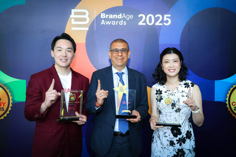 เอไอเอ ประเทศไทย คว้า 4 รางวัลสุดยอดแบรนด์และบริษัทที่น่าเชื่อถือที่สุด 2025 Thailand’s Most Admired Brand และ 2024 – 2025 Thailand’s Most Admired Company โดยนิตยสาร BrandAge