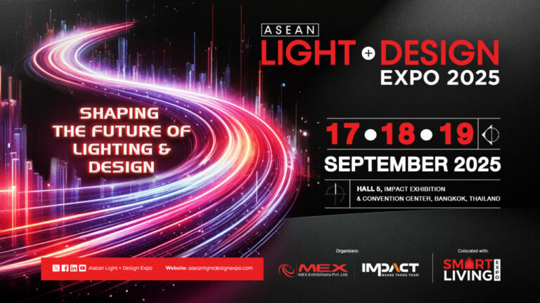 อิมแพ็ค เอ็กซิบิชั่น ปรับโฉมงานแสดงสินค้าแสงสว่าง LED Expo Thailand รอบ10 ปี เปลี่ยนชื่อใหม่เป็น ASEAN Light+Design Expo เติมแม็กเน็ตแน่น ย้ำภาพศูนย์กลางอุตสาหกรรมแสงสว่างที่ใหญ่ที่สุดในอาเซียน