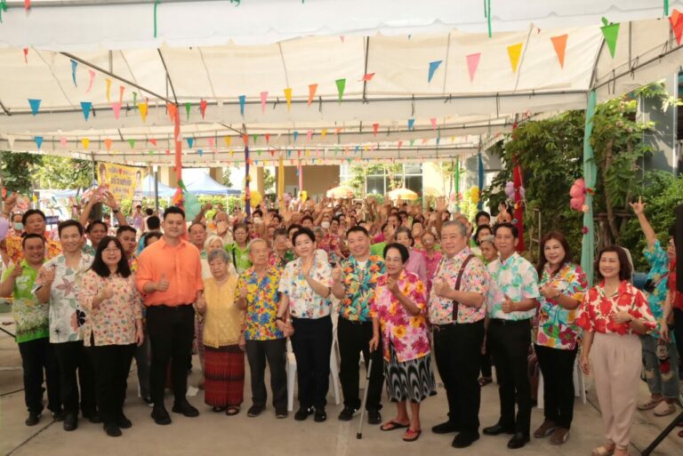 การเคหะแห่งชาติ จัดกิจกรรมประเพณีสงกรานต์ 2568 โครงการฟื้นฟูเมืองชุมชนดินแดงระยะที่ 2 อาคาร D1