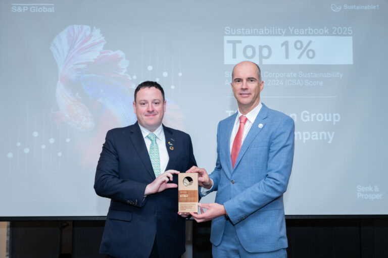 ไทยยูเนี่ยน ยืนหนึ่งด้านความยั่งยืนรับรางวัล Top 1% กลุ่มอุตสาหกรรมอาหาร จาก S&P Global Sustainability Yearbook Ceremony ประจำปี 2568