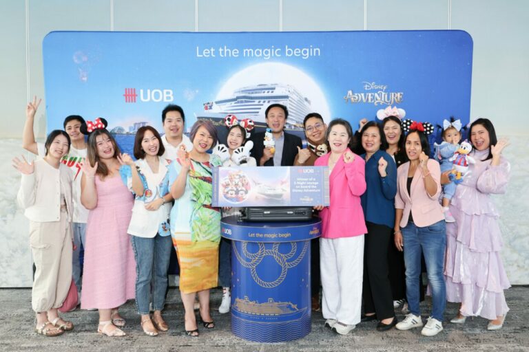 ยูโอบี มอบรางวัลประสบการณ์สุดมหัศจรรย์จากแคมเปญ “Let the Magic Begin” พร้อมแพ็กเกจท่องเที่ยวล่องเรือ Disney Adventure แก่ผู้โชคดีทั้ง 15 ท่าน