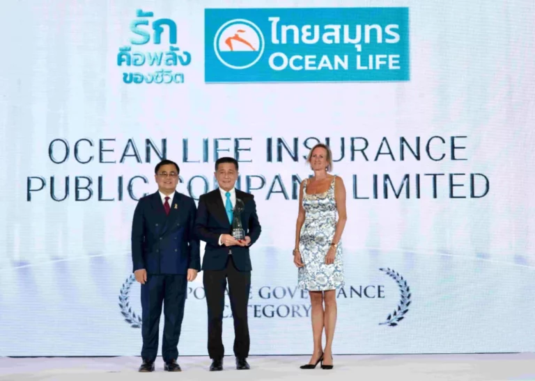 OCEAN LIFE ไทยสมุทร คว้ารางวัล Asia Responsible Enterprise Awards 2025 ตอกย้ำความเป็นผู้นำด้านธุรกิจเพื่อสังคมและสิ่งแวดล้อมระดับเอเชีย
