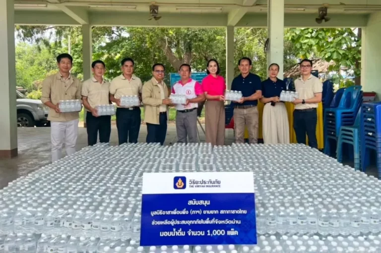 วิริยะประกันภัย มอบน้ำดื่มและถุงยังชีพ ฟื้นฟูผู้ประสบอุทกภัยภาคเหนือ
