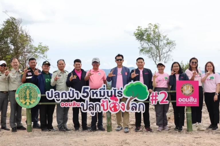 ออมสิน ขยายผลปลูกป่าอีก 2,500 ไร่ จ.เลย ในโครงการ “ปลูกป้องโลก” ตามแผน Net Zero 2050
