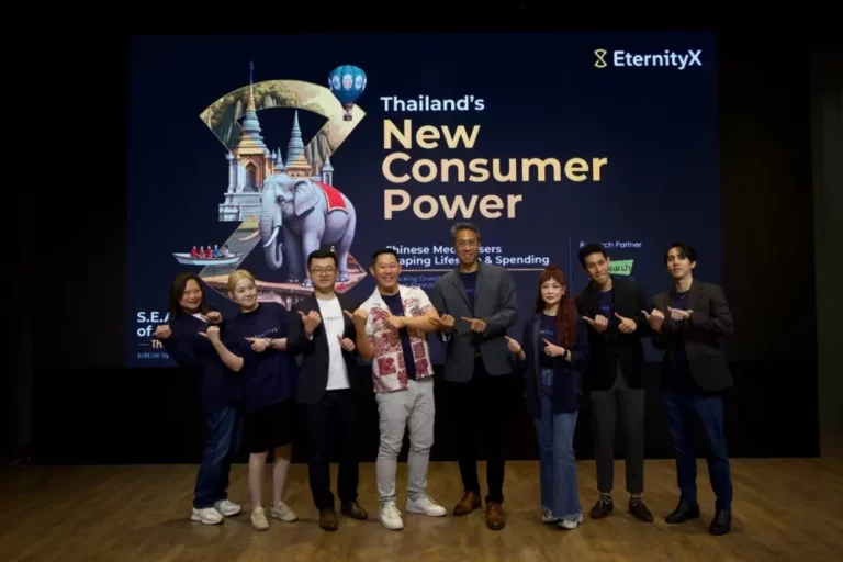 อีเทอร์นิตี้เอ็กซ์ ชี้ “ผู้ใช้สื่อจีน” พลังผู้บริโภคกลุ่มใหม่ของไทย กำลังซื้อสูง ที่กำลังเปลี่ยนโฉมเกมการตลาด