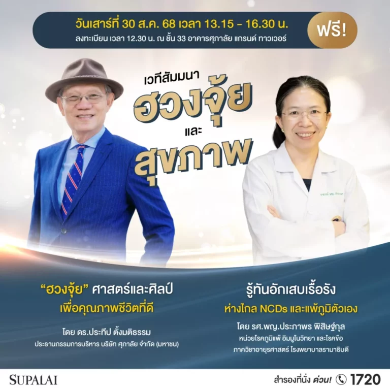 ศุภาลัย เปิดเวทีสัมมนาสุดเอ็กซ์คลูซีฟ! เจาะลึก “ศาสตร์ฮวงจุ้ย x สุขภาพดี” เคล็ดลับการใช้ชีวิตอย่างสมดุล