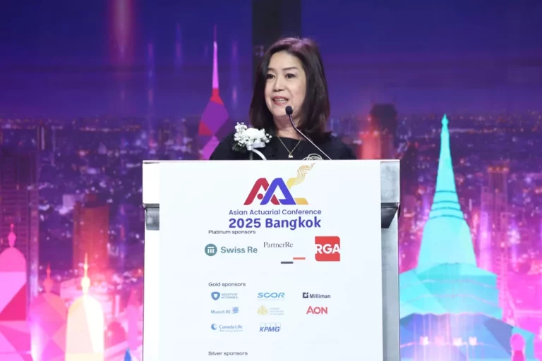 นายกสมาคมประกันชีวิตไทย กล่าวสุนทรพจน์ในงาน Asian Actuarial Conference 2025 (AAC 2025)