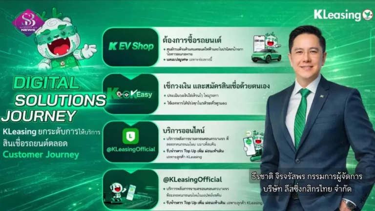 ลีสซิ่งกสิกรไทย ส่ง “K OK” พลิกโฉมการขอสินเชื่อรถยนต์ พร้อมยกระดับ LINE OA รองรับ ‘Digital Sales & Service’ ตอบโจทย์ลูกค้ายุคดิจิทัลแบบไร้รอยต่อตลอด Customer Journey