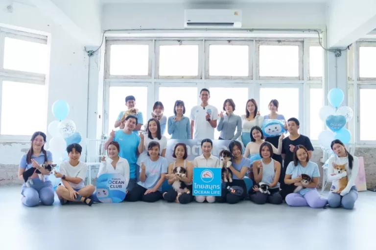 OCEAN LIFE ไทยสมุทรประกันชีวิต ชวนลูกค้าเปิดประสบการณ์ ‘Puppy Yoga’ สุดเอ็กซ์คลูซีฟ รับพลังบวกในเวิร์กชอปโยคะกับน้องสุนัขตัวโปรด