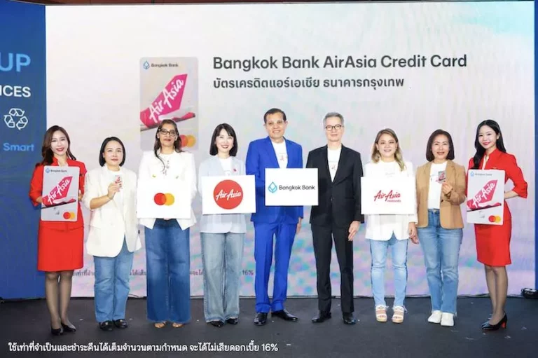 ธ.กรุงเทพ จับมือ ไทยแอร์เอเชีย และ แอร์เอเชียรีวอร์ด ยกระดับ “บัตรเครดิตแอร์เอเชีย แพลทินัม มาสเตอร์การ์ด ธ.กรุงเทพ” สานต่อความสำเร็จบัตร Co-Brand ภายใต้คอนเซปต์ “อัปทุกทริป… ให้ชีวิต Smart กว่าที่เคย”