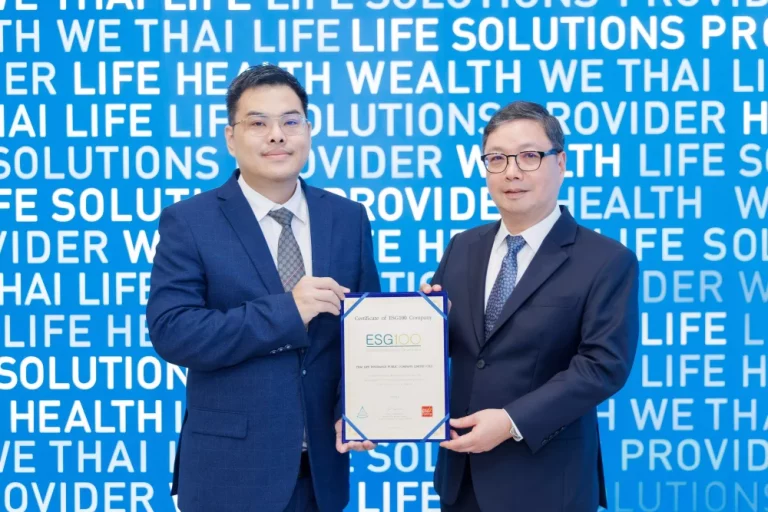 ไทยประกันชีวิต ติดอันดับหลักทรัพย์ ESG100 ต่อเนื่องเป็นปีที่ 4 สะท้อนการขับเคลื่อนองค์กรด้วย ESG สู่การเติบโตอย่างยั่งยืน