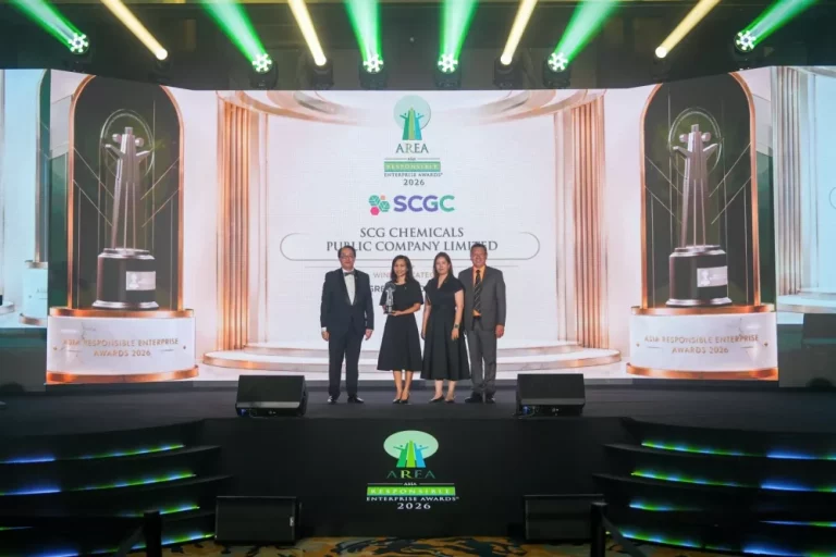 SCGC คว้ารางวัล “The ESG Champions of Asia 2026” ด้าน Green Leadership จากเวที Asia Responsible Enterprise Award 2026